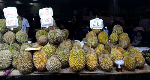 Various fruits for sale in market