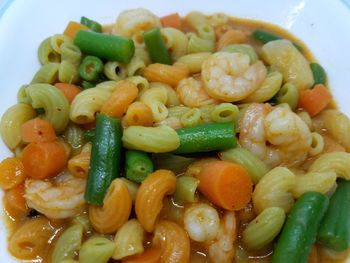 Close-up of vegetables in plate