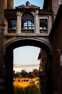 Close-up on the facade of the courthouse in rome, italy