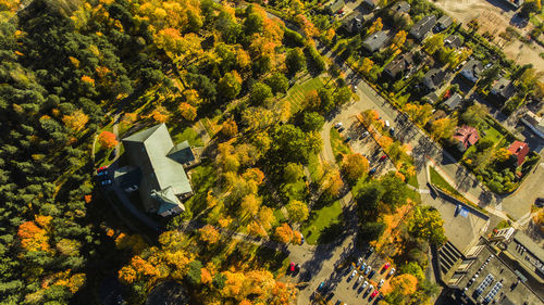 Aerial view of salo cityscape