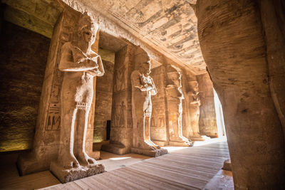 View of buddha statue in temple