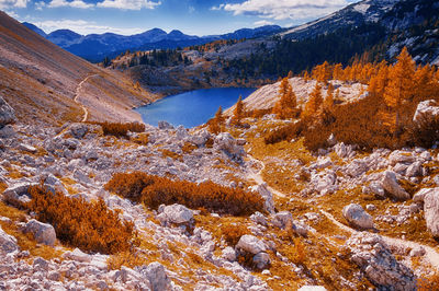 Scenic view of mountains