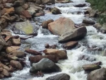 Close-up of rocks in sea