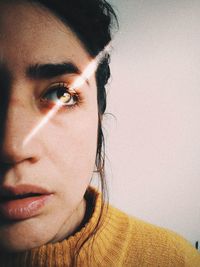 Close-up portrait of woman