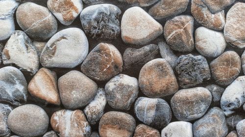 Full frame shot of pebbles