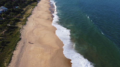 High angle view of beach