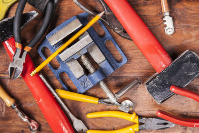 Close-up of machine part