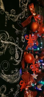 Close-up of christmas decoration