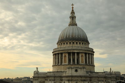 View of cathedral against cloudy sky