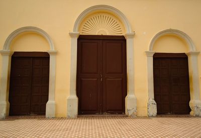 Entrance to a church in the interior of paraíba, brazil.