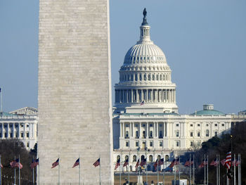  view of the washington monument with the us capital rotunda in the background 