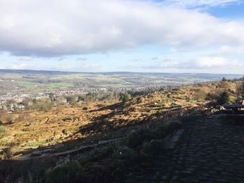 Scenic view of landscape against sky