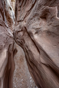 Low angle view of rock formation