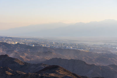 Mars like landscape, shlomo mountain, eilat israel