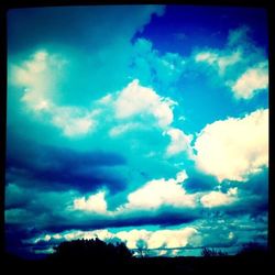 Low angle view of cloudy sky