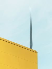 Low angle view of building against clear sky