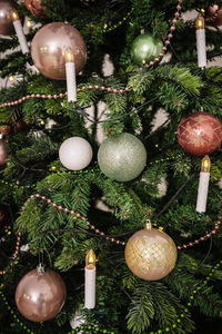 Close-up of christmas decorations