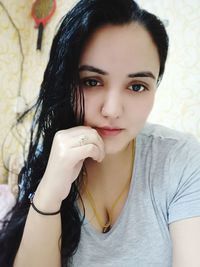 Portrait of beautiful young woman