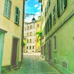 Alley amidst buildings