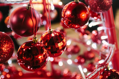 Close-up of christmas decoration