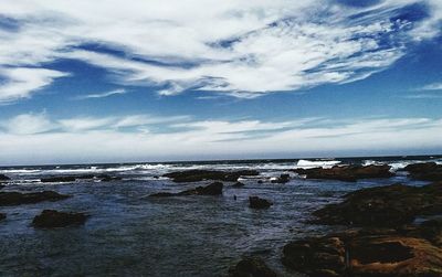 Scenic view of sea against sky