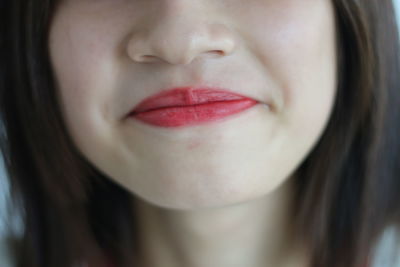 Close-up portrait of a young woman