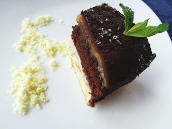 Close-up of dessert in plate