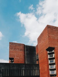 Low angle view of building against sky