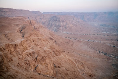 Scenic view of dramatic landscape