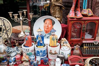 Full frame shot of religious for sale in market