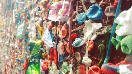 Close-up of multi colored vegetables for sale