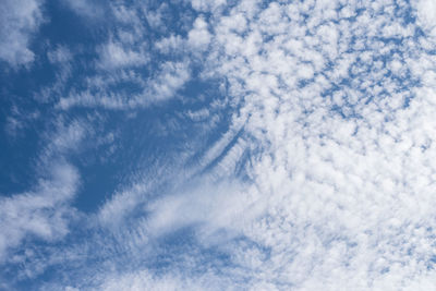 Low angle view of clouds in sky