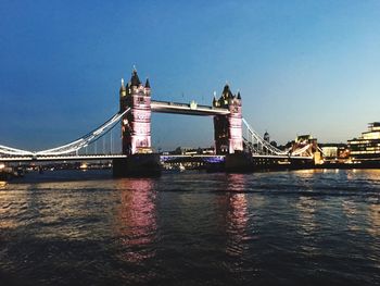 View of bridge over river