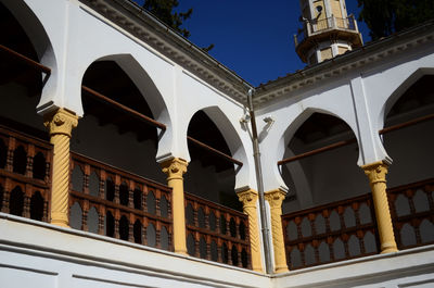 Low angle view of historical building against sky