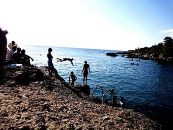 People on beach