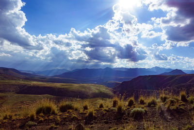 Scenic view of landscape against sky