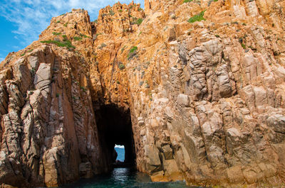 Rock formations at seaside