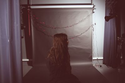 Woman looking at camera
