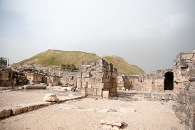 Old ruins against sky