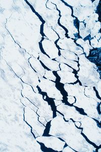 Full frame shot of snow on landscape