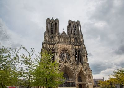 Low angle view of historical building against sky