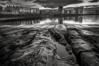 Scenic view of river against sky