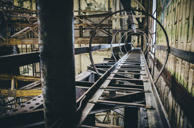 High angle view of bridge