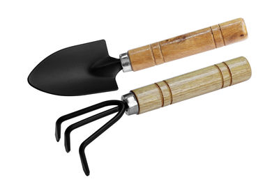 Close-up of machine part against white background