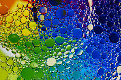 Full frame shot of bubbles in water