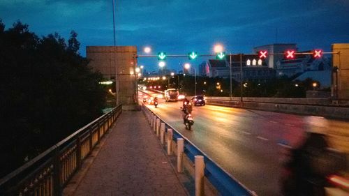 People walking in city