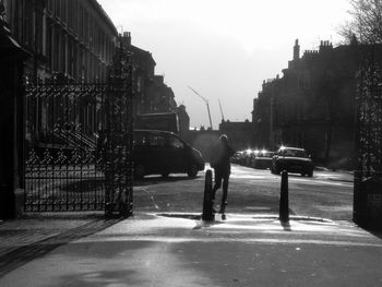 City street against sky