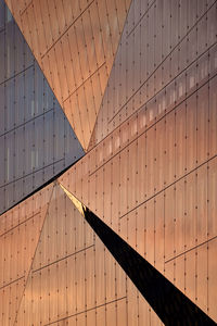 Low angle view of modern building against sky