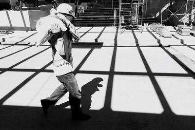 Man working at construction site