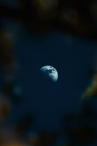 Close-up of moon at night